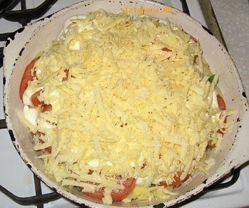 Тушеное мясо под сыром. 04