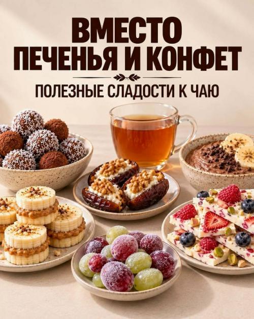 Когда хочется сладкого, не обязательно тянуться за печеньем.

