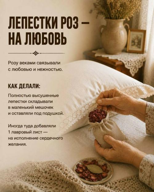 А вы знали, что раньше под подушку клали не только травы для аромата? 02