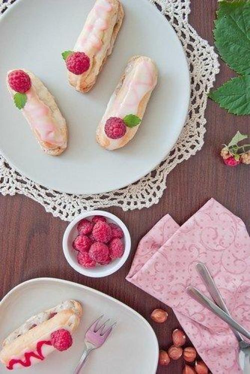 Эклеры с ореховым кремом. Эклеры с ореховым кремом.