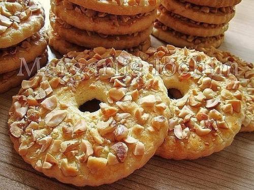 Песочные кольца с орехами. Песочные кольца с орехами.