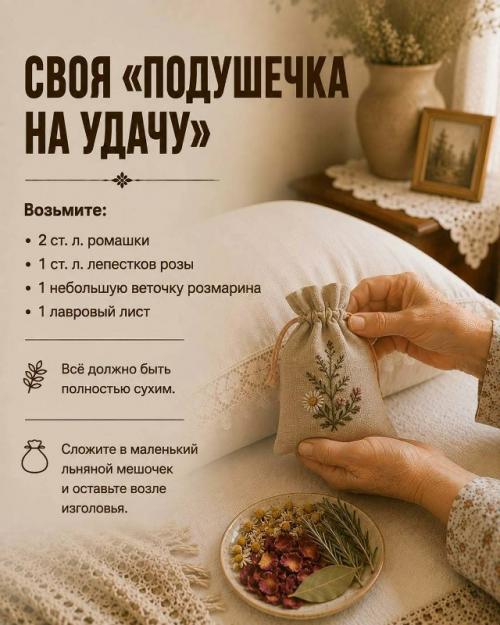 А вы знали, что раньше под подушку клали не только травы для аромата? 08