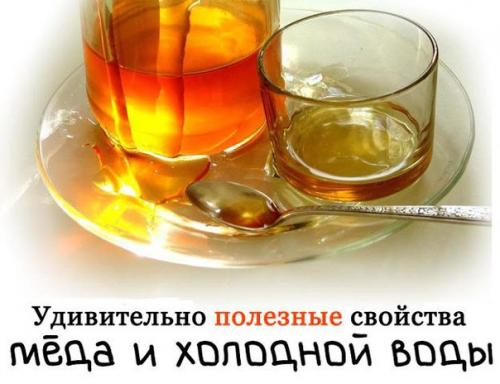 Удивительно полезные свойства меда и холодной воды.

