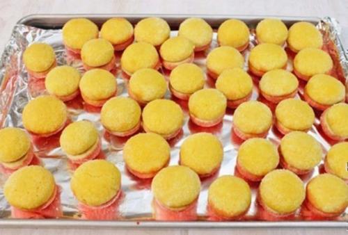 Пирожное Персики.  Ингредиенты: 08