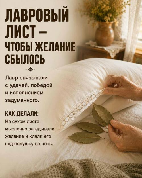 А вы знали, что раньше под подушку клали не только травы для аромата? 01