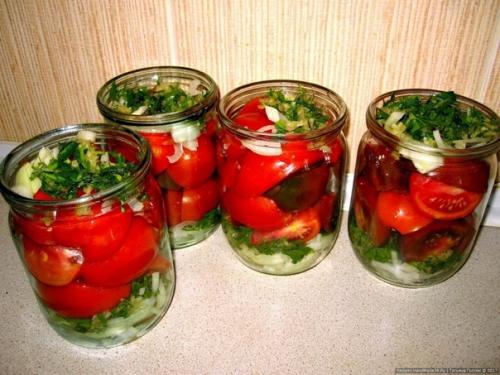 Помидоры по-польски, пожалела, что закрыла так мало!